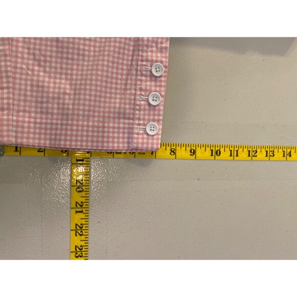 Talbots Pink Gingham Perfect Crop Pants Size 8 - Picture 10 of 10